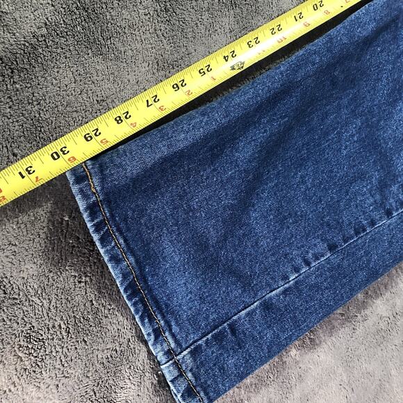 Levis 505 Jeans Men Size 40X32 Blue Denim Regular Fit Straight Leg Stretch New - Picture 5 of 13